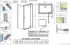 Radaway Essenza Kdj kabina 80x80cm prawa szkło przejrzyste 1385043-01-01R/1384051-01-01
